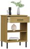 vidaXL Konsolenschrank OSLO mit Metallbeinen Braun Massivholz Kiefer 351000 Bild 3