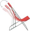 vidaXL Klappbare Strandstühle 2 Stk. Stahl und Oxford-Gewebe Rot 44360 Bild 5