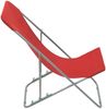 vidaXL Klappbare Strandstühle 2 Stk. Stahl und Oxford-Gewebe Rot 44360 Bild 4