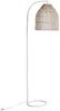Vente-unique - PARNAIBA Floor lamp MetallRattan BeigeWeiß - B 40 cm x H 177 cm x L 55 cm Bild 2