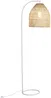 Vente-unique - PARNAIBA Floor lamp MetallRattan BeigeWeiß - B 40 cm x H 177 cm x L 55 cm Bild 3