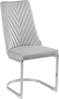 Esszimmerstuhl Samtstoff grau 2er Set ALTOONA Bild 4