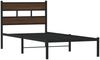 vidaXL Bettgestell ohne Matratze mit Kopfteil Braun Eiche 90x190 cm 4017143 Bild 3