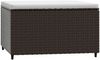 vidaXL Gartenhocker mit Kissen Braun Poly Rattan 319756 Bild 2