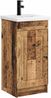 vidaXL Badezimmerschrank mit Waschbecken Altholz 42 x 40 x 84,5 cm 890062 Bild 2