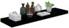 vidaXL Wandregale Schwebend 4 Stk. Hochglanz-Schwarz 90x23,5x3,8cm MDF 323777 Bild 3