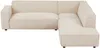 Vente-unique - BORORE Sofa SamtStoff Beige - B 95 cm231 cm x H 44 cm75 cm x L 95 cm256 cm Bild 5
