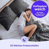 Wolkenfeld Bettwäsche Mikrofaser 4 tlg - Allergiker Bettwäsche einfarbig - unfassbar weich, Mikrofaser, 4 teilig, 135x200 cm, 155x200 & 155x220 I inkl. 2x Kissenbezüge 80x80 I Uni Bild 2