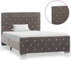 Bettgestell Grau Stoff 100x200 cm Bild 3