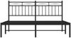 vidaXL Bettgestell mit Kopfteil, Metall, Schwarz, 150x200 cm Bild 5
