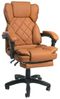 Schreibtischstuhl Design Bürostuhl TV Sessel Chefsessel Relax & Home Office, Kunstleder Braun, (95-105) x 68x65 cm Bild 4