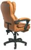 Schreibtischstuhl Design Bürostuhl TV Sessel Chefsessel Relax & Home Office, Kunstleder Braun, (95-105) x 68x65 cm Bild 3