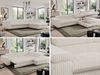 Mks Möbel 'Pedro L-Form' Ecksofa mit Schlaffunktion, verstellbaren Kopfstützen & Bettkasten, Beige, Cord, rechts Bild 2