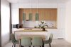 BPS Koncept 0T0-L3-004 Hängeleuchte BOHO ELEGANT E27 3x40W Stoff strukturiert auf PVC-Kunststoff grau H:102cm Ø15cm dimmbar Bild 2