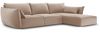 Micadoni Ecksofa Kaelle 4-Sitzer Rechts Samt Beige Bild 2