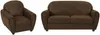 Vente-unique - VICTORY Sofa and armchair set StoffStoff Braun - B 91 cm81 cm x H 89 cm x L 170 cm94 cm Bild 2