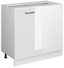 Eckunterschrank R-Line Weiß Hochglanz 86 cm ohne Arbeitsplatte Vicco Bild 4