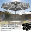 Huracan Sonnenschirm Strandschirm Neigbar, Sonnenschirme,Balkonschirm,Gartenschirm, Strandschirm mit/ohne LED, 300/350cm Durchmesser, neigbar/knickbar Bild 4