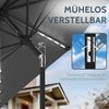 Huracan Sonnenschirm Strandschirm Neigbar, Sonnenschirme,Balkonschirm,Gartenschirm, Strandschirm mit/ohne LED, 300/350cm Durchmesser, neigbar/knickbar Bild 3