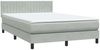 vidaXL Boxspringbett mit Matratze & LED Hellgrau 160x210 cm Samt 3317079 Bild 5