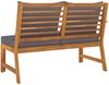 vidaXL Gartenbank 114,5 cm mit Dunkelgrauen Kissen Massivholz Akazie 311837 Bild 4
