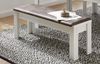 Bank Jena / Jasmin, Holzwerkstoff, Braun, Weiß, 126 x 48 x 41 cm Bild 5