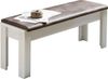 Bank Jena / Jasmin, Holzwerkstoff, Braun, Weiß, 126 x 48 x 41 cm Bild 4