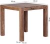 Esstisch MUMBAI Massivholz Akazie 80 cm Esszimmer-Tisch Holztisch Design Küchentisch Landhaus-Stil dunkel-braun Bild 4