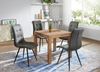 Esstisch MUMBAI Massivholz Akazie 80 cm Esszimmer-Tisch Holztisch Design Küchentisch Landhaus-Stil dunkel-braun Bild 5