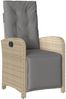 vidaXL 9-tlg. Garten-Essgruppe mit Kissen Beige Poly Rattan 3212511 Bild 3