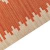 Kelim Teppich Baumwolle orange 140 x 200 cm geometrisches Muster Kurzflor GAVAR Bild 5