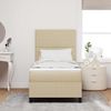 vidaXL LED Boxspringbett Hellgrau und Weiß 80 x 200 cm Cordstoff 3337622 Bild 4
