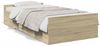 vidaXL Bettgestell mit Schubladen Sonoma-Eiche 100x200cm Holzwerkstoff 3280330 Bild 2