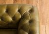 Sofa 2-Sitzer Echtleder 158x82x75 grün CHESTERFIELD #302 Bild 4