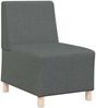 vidaXL Modulares Armfreies Sofa 3 pcs Dunkelgrau 55 x 74 x 82 cm Stoff 3399793 Bild 4