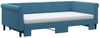 vidaXL Tagesbett Ausziehbar mit Matratzen Blau 100x200 cm Samt 3197801 Bild 3