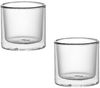 2-tlg. Glasschalen-Set Doppelwandige Dessertgläser 100ml Transparent Bild 2