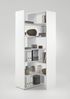 FMD Möbel - CALVIA 9 - Eckregal - melaminharzbeschichtete Spanplatte - Brillantweiß - 84,2 x 221,3 x 39,9cm Bild 2