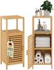 Bellamio 'Newa' Badezimmer Schrank, Bambus, natur, 85x33x33 cm, Badschrank mit 3 Ablagefächern Bild 1