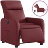 vidaXL Relaxsessel Elektrisch Weinrot Kunstleder 3206739 Bild 2