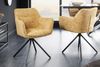 riess-ambiente Polsterstuhl VERONA senfgelb / schwarz (Einzelartikel, 1 St), Esszimmer · Stoff · Metall · mit Armlehne · 180° drehbar · Design Bild 3