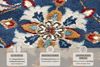 HANSE Home 'Caracci' Teppich, rechteckig, Höhe: 8 mm, Orientalisch, Kurzflor, Blau, 140 x 200 cm (Rechteckig) Bild 4