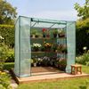 Home Nature Wohnkonzept Tomatengewächshaus Gewächshaus 171,5 × 79,5 × 204 cm – Foliengewächshaus für Balkon und Garten – Stabil, Winterfest, Grün Bild 4