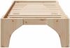 vidaXL Bettrahmen Braun 75 x 190 cm Massives Kiefernholz 873013 Bild 5