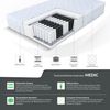 Matratze 100x200 Taschenfederkern 7 Zonen H3 100cm x 200cm MEDIC MAX Bett 23 cm Bild 4