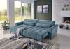 Wohnlandschaft >Wolve< elektr. Sitsverstellung, 2 Kissen, Cord blau - 277x108x179cm (BxHxT) Bild 2