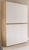 Mehrzweckschrank Assino in weiß und Eiche 105 x 175 cm Bild 4