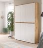 Mehrzweckschrank Assino in weiß und Eiche 105 x 175 cm Bild 5