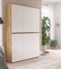 Mehrzweckschrank Assino in weiß und Eiche 105 x 175 cm Bild 2