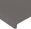 LED Kopfteil, Bettkopfteil, Minimalistisch Grau 93x16x118/128 cm Kunstleder Bild 5